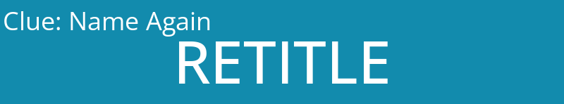 Name Again