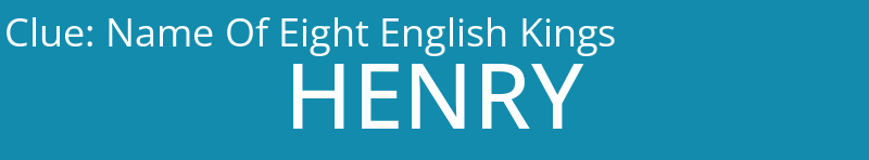 Name Of Eight English Kings