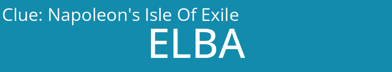 Napoleon's Isle Of Exile