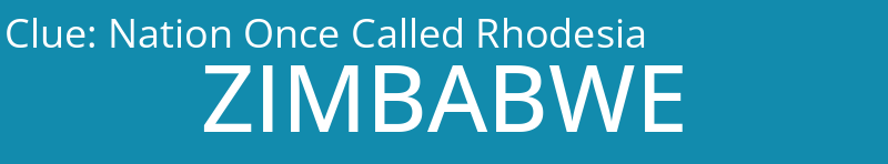 Nation Once Called Rhodesia