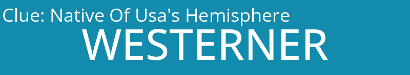 Native Of Usa's Hemisphere