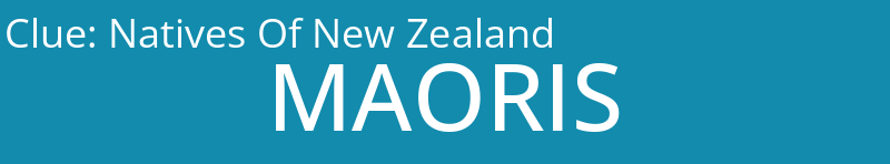 Natives Of New Zealand