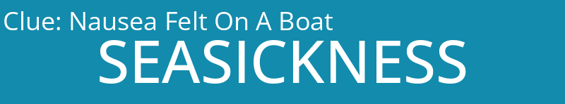 Nausea Felt On A Boat