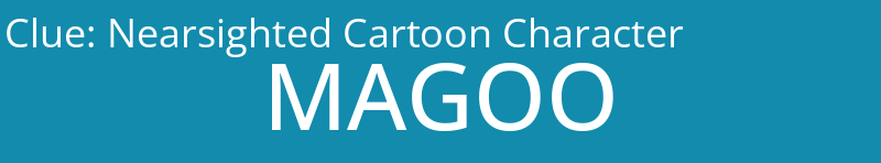 Nearsighted Cartoon Character