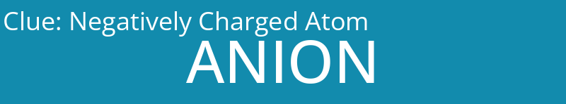 Negatively Charged Atom