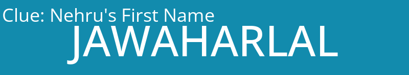 Nehru's First Name