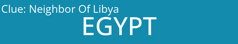 Neighbor Of Libya