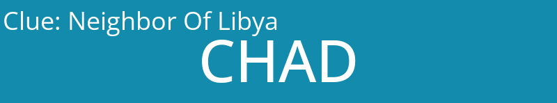 Neighbor Of Libya