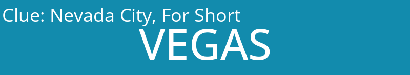 Nevada City, For Short