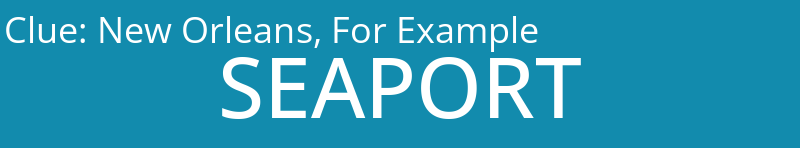 New Orleans, For Example