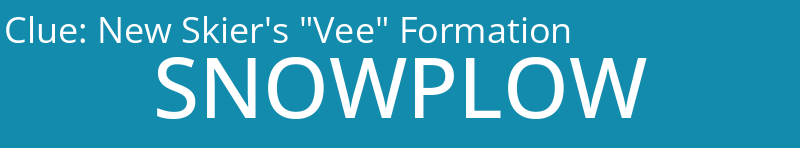 New Skier's "Vee" Formation