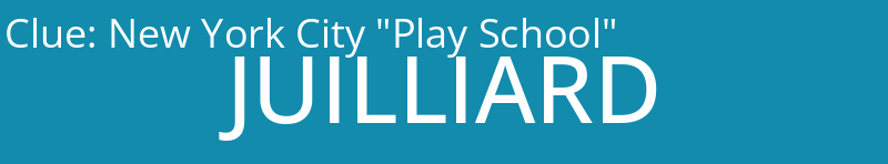New York City "Play School"