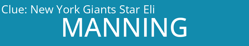 New York Giants Star Eli