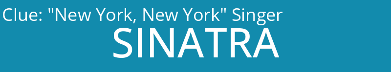 "New York, New York" Singer