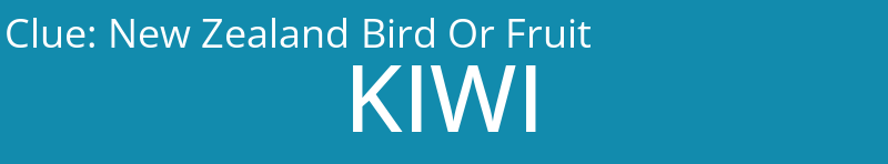 New Zealand Bird Or Fruit