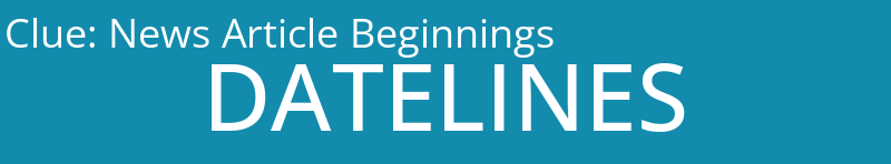 News Article Beginnings