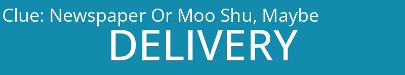 Newspaper Or Moo Shu, Maybe