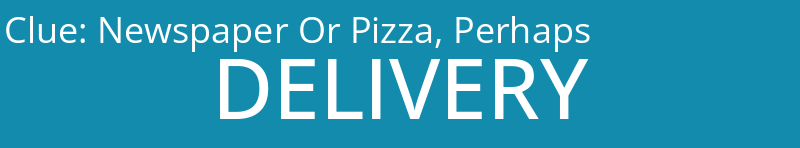 Newspaper Or Pizza, Perhaps