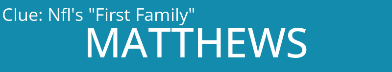 Nfl's "First Family"