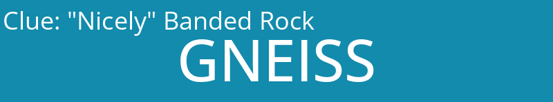 "Nicely" Banded Rock