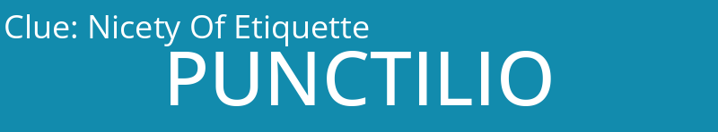 Nicety Of Etiquette