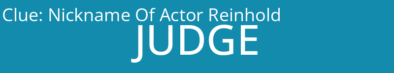 Nickname Of Actor Reinhold