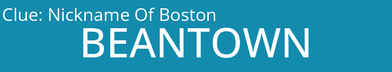 Nickname Of Boston