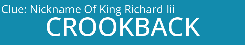 Nickname Of King Richard Iii