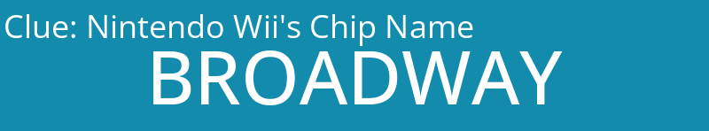 Nintendo Wii's Chip Name