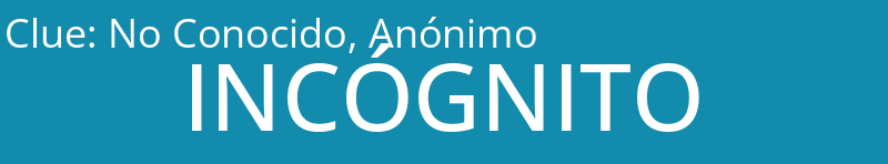 No Conocido, Anónimo