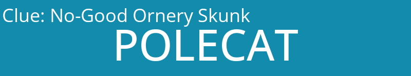 No-Good Ornery Skunk