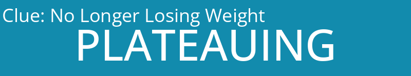 No Longer Losing Weight