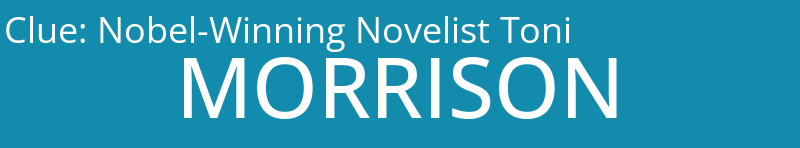 Nobel-Winning Novelist Toni