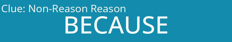 Non-Reason Reason