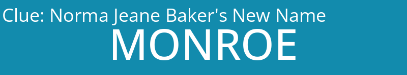 Norma Jeane Baker's New Name