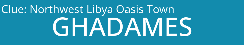Northwest Libya Oasis Town