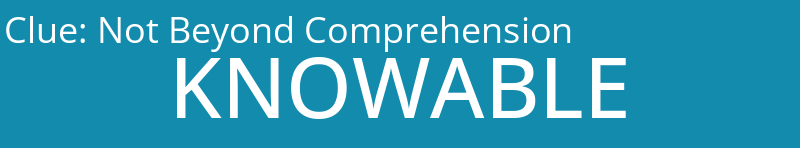 Not Beyond Comprehension