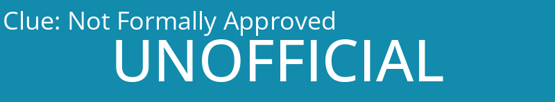 Not Formally Approved