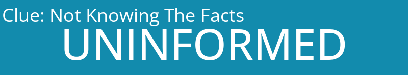 Not Knowing The Facts