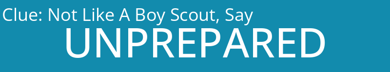 Not Like A Boy Scout, Say