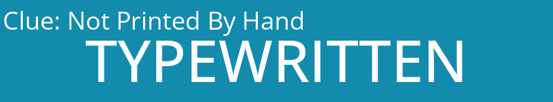 Not Printed By Hand