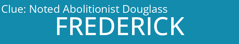 Noted Abolitionist Douglass