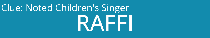 Noted Children's Singer