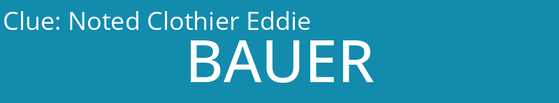 Noted Clothier Eddie