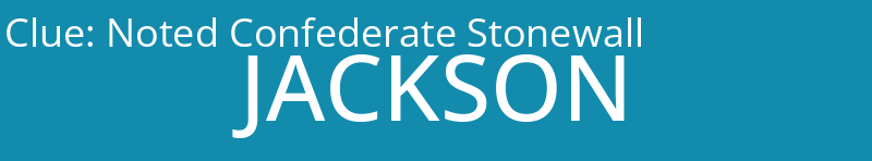 Noted Confederate Stonewall