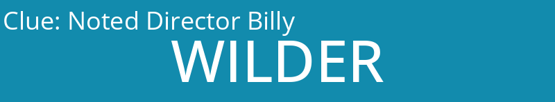 Noted Director Billy