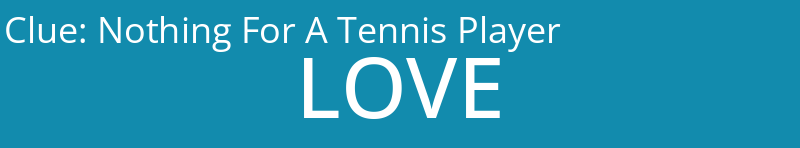 Nothing For A Tennis Player