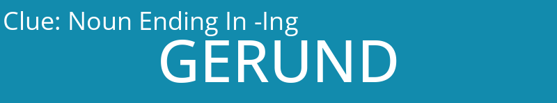Noun Ending In -Ing