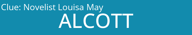 Novelist Louisa May
