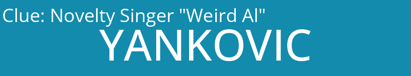 Novelty Singer "Weird Al"